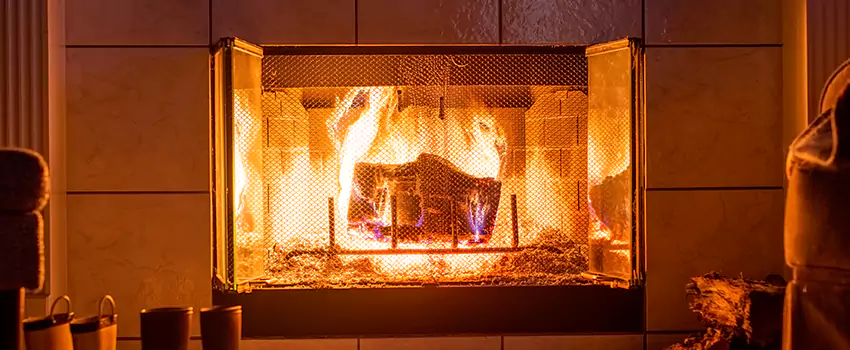 Mendota Hearth Landscape Fireplace Installation in American Fork, Utah